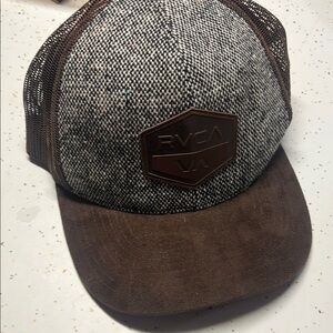 RVCA Brown and Gray Cap